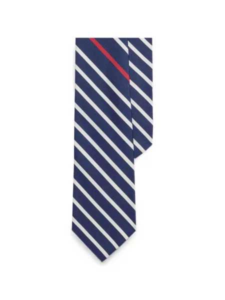 Cravată Polo Ralph Lauren de catifea cord de drumeție albastru