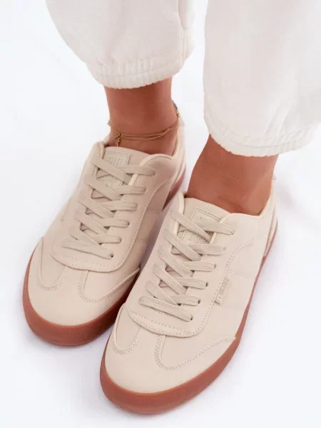 Material textil teniși Big Star Shoes maro