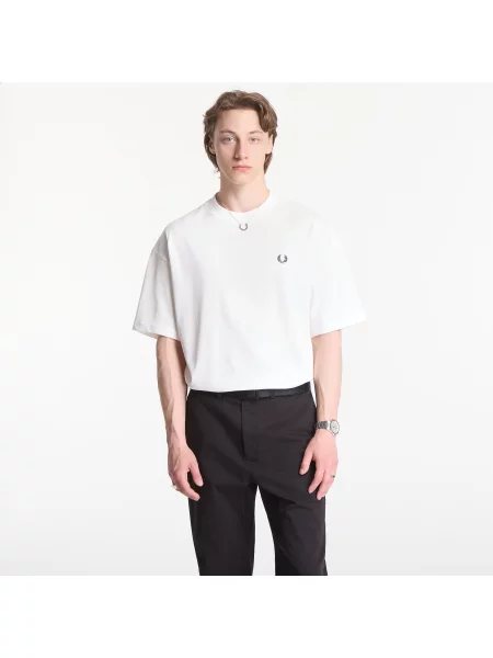 Tricou Fred Perry Back Print Lrl Wreath T-Shirt White M alb