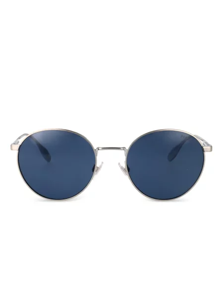 Ochelari de soare Polo Ralph Lauren cu broderie din piele maro