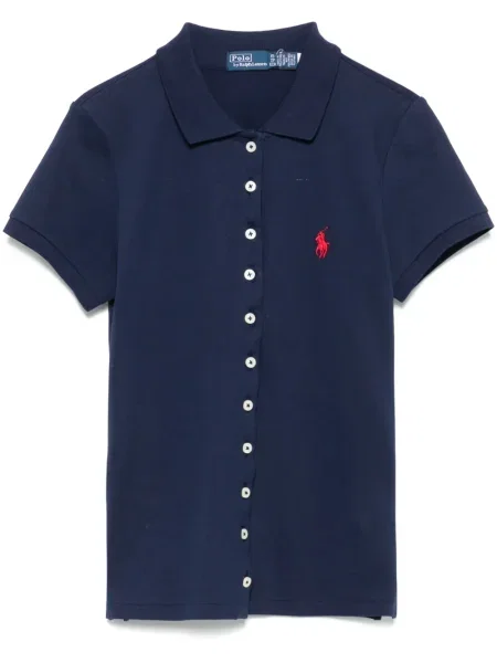 Polo Polo Ralph Lauren cu broderie albastru