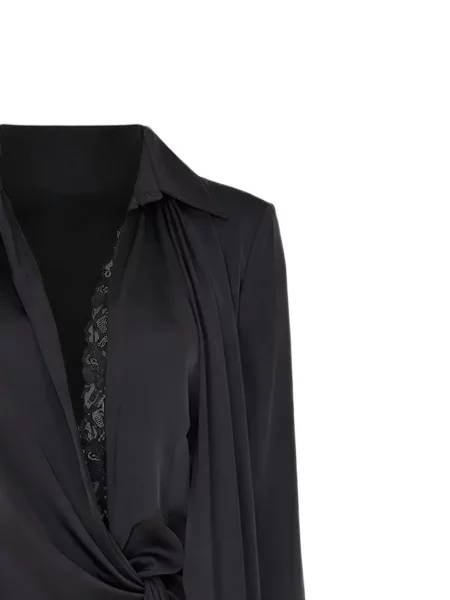 Rochie mini Vaillant Studio din dantelă de costum mini negru