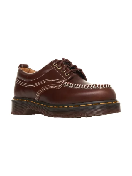 Półbuty Dr. Martens sznurowane skórzane brązowe