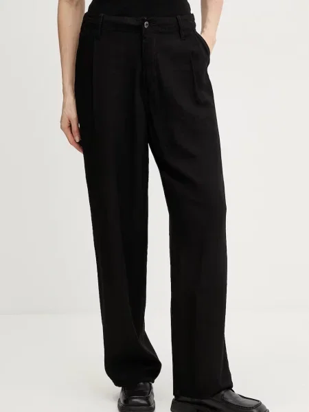 G-Star spodnie z Pleated chino czarne