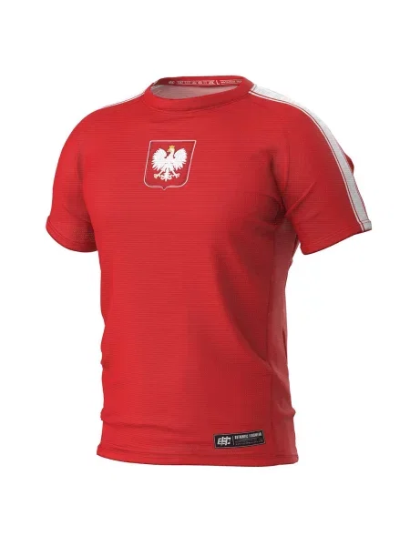 Koszulka Techniczna Sportowa EXTREME HOBBY POLSKA czerwona