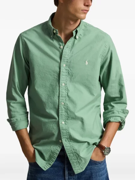 Șosete Polo Ralph Lauren cu broderie în carouri de flanelă verde