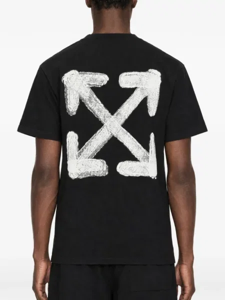 Μπλούζα Off-white με σχέδιο λευκό