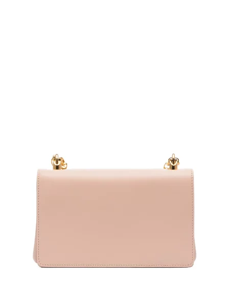 Kožená kožená taška Dolce & Gabbana DG Girls růžová
