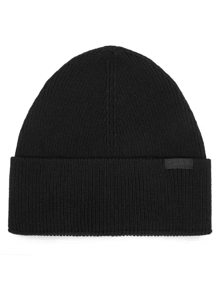 HUGO Шапка Sentyl черен