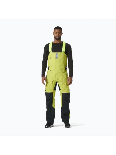 Pantaloni de navigație pentru bărbați Helly Hansen Skagen Pro Bib cyber lime
