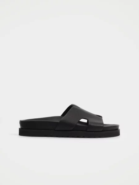 Кожаные шлепанцы Urban Trace черные