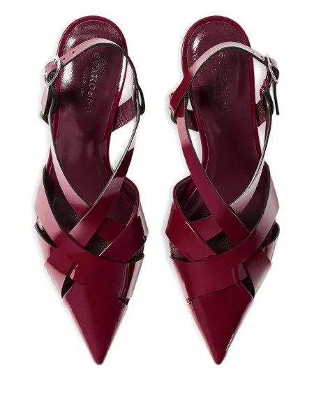 Pantofi cu toc Scarosso slingback roșu