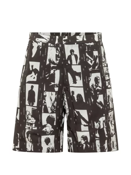 Pantaloni scurți Givenchy cu imagine negru