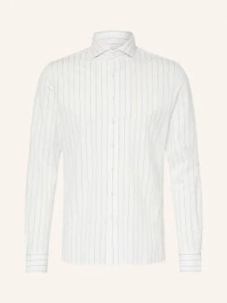 Profuomo Koszula O Kroju Slim Fit weiss biała