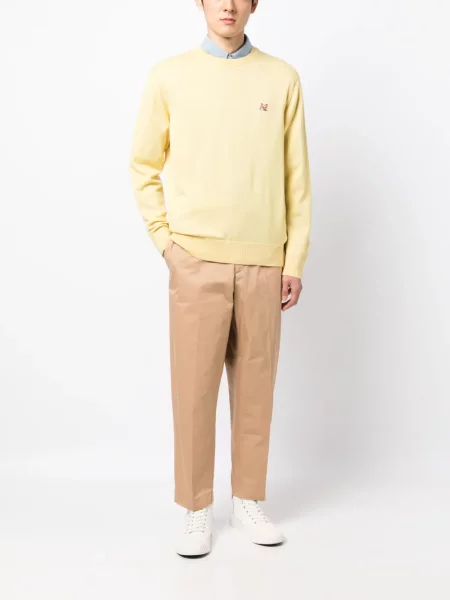 Kelnės Maison Kitsuné ruda