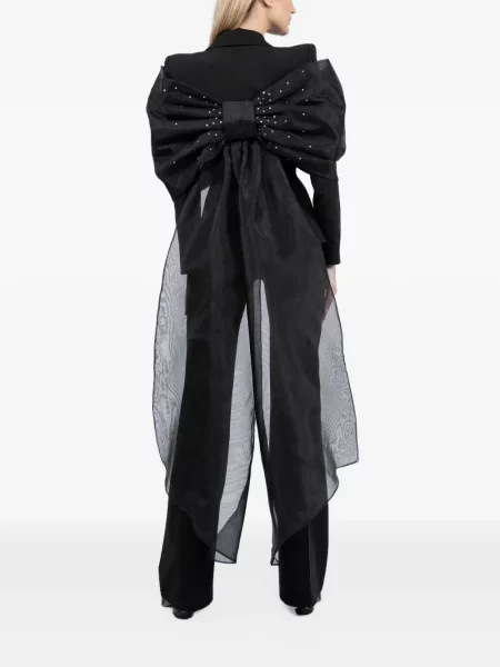 Sacou Monarh cu funde din organza negru