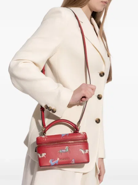 Balerini Michael Michael Kors cu cataramă cu tepi alb