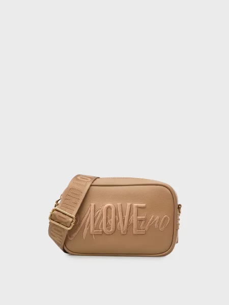 Сумка Moschino бежевая