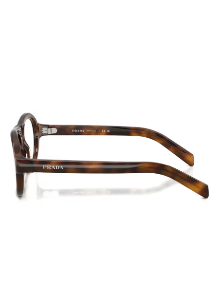 Ochelari de soare rotunzi Prada Eyewear maro