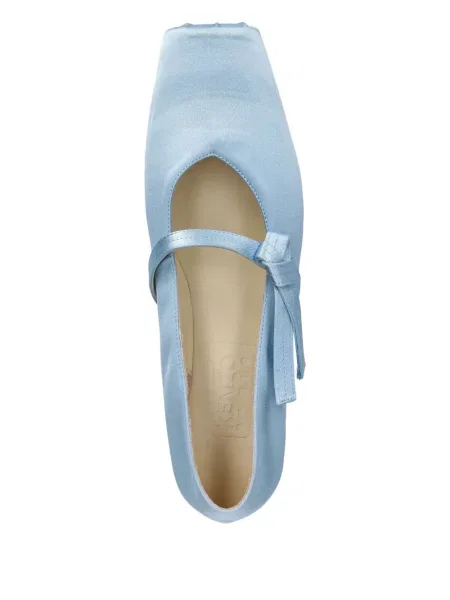 Balerini Kenzo din satin albastru