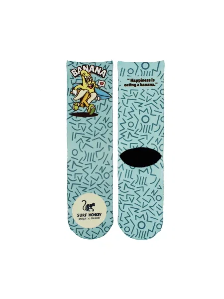 Surf Monkey Sportovní ponožky aqua / mix barev modrá