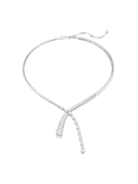 Naszyjnik Swarovski szary