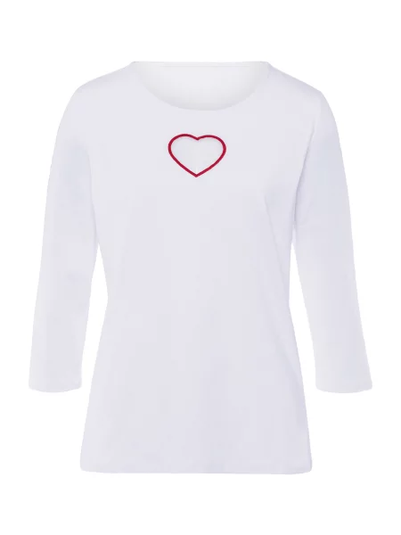 Heine Tricou roz alb