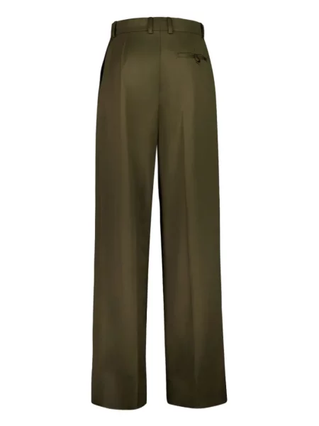 Pantaloni Stella Mccartney de lână plisate verde