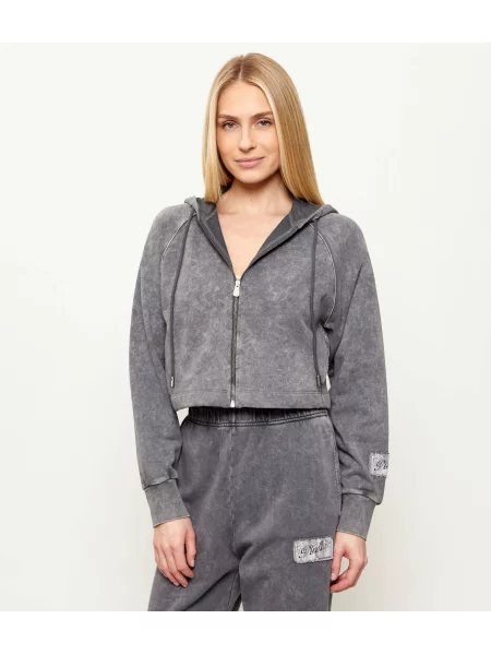 Pinko Hanorac LUNIA | Cropped Fit gri