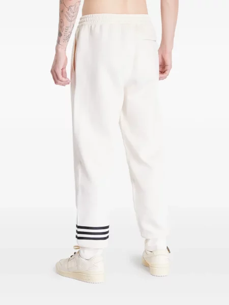 Papuci de casă Adidas cu dungi plasă roșu