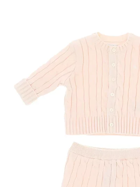 Spodnie dziecięce Polo Ralph Lauren różowe