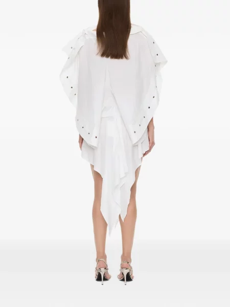 Rochie midi Christopher Esber cu strasuri alb