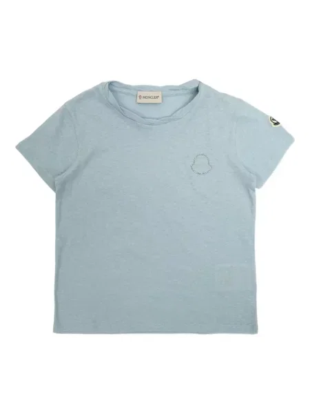 Koszulka dziecięca Moncler Enfant niebieska