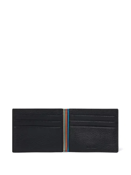 Portofel Paul Smith din piele cu dungi negru