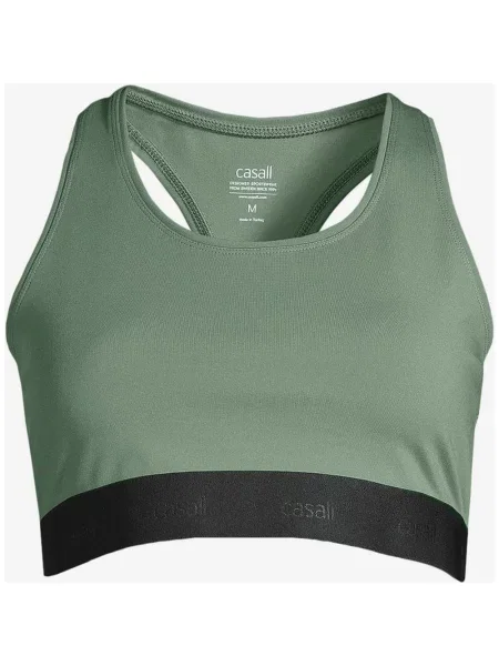 Biustonosz sportowy Casall Graphic w kolorze zielonym czarnym XS zielony