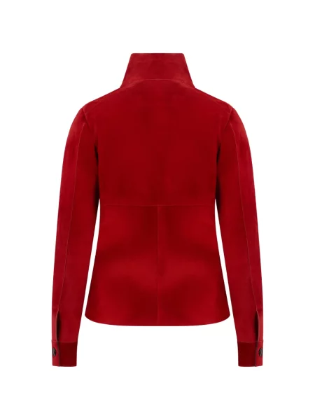 Geacă Moorer din piele de căprioară roșu