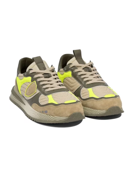 Sneakersy Philippe Model skórzane do biegania beżowe