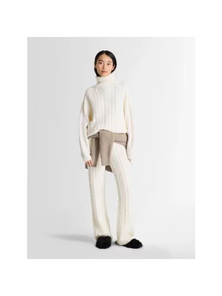 Sweter Fusalp wełniany biały