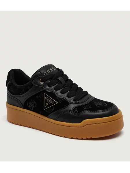 Guess Sneakers Mirami 17 | piele întoarsă negru