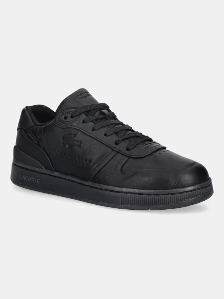 Lacoste sneakersy skórzane T-Clip Shield Sneakers czarny