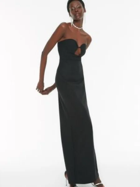 Rochie de seară Trendyol negru