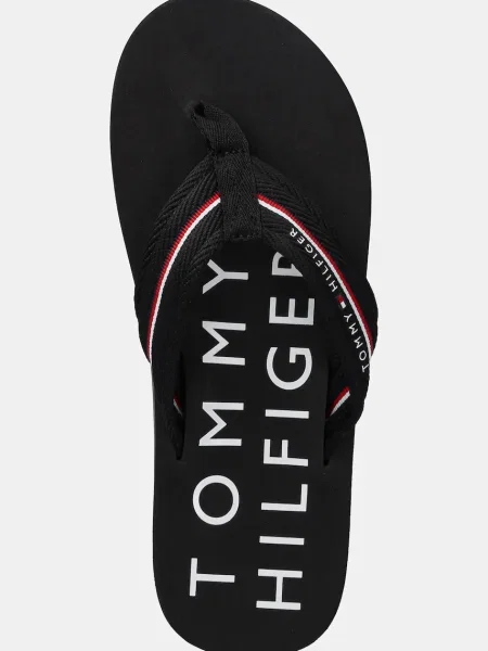 Férfi Tommy Hilfiger Web Beach szandál flip flopok. Méret: 40 EU fekete