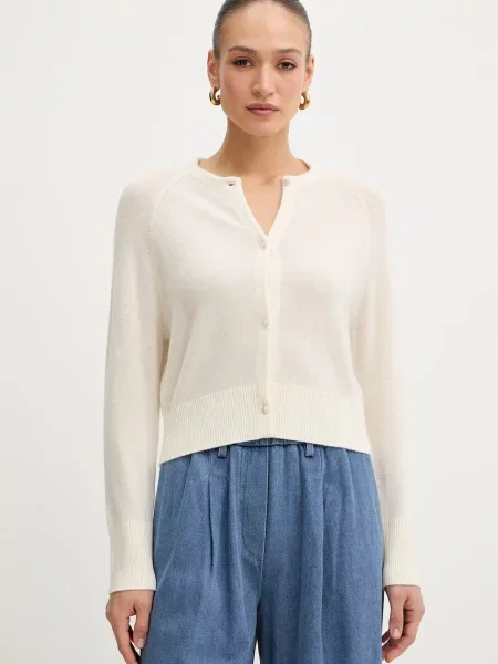 Forte Forte cardigan din amestec de casmir bej