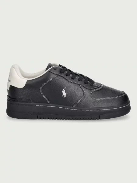 Polo Ralph Lauren Masters Crt sneakers pánske kožené čierna