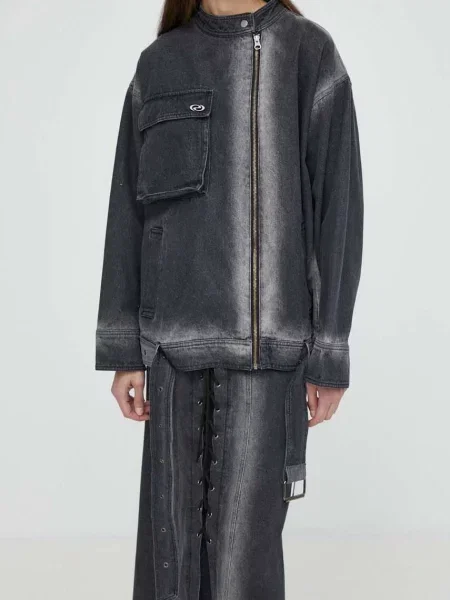 Дънково яке Résumé AdrianRS Jacket преходен модел черно