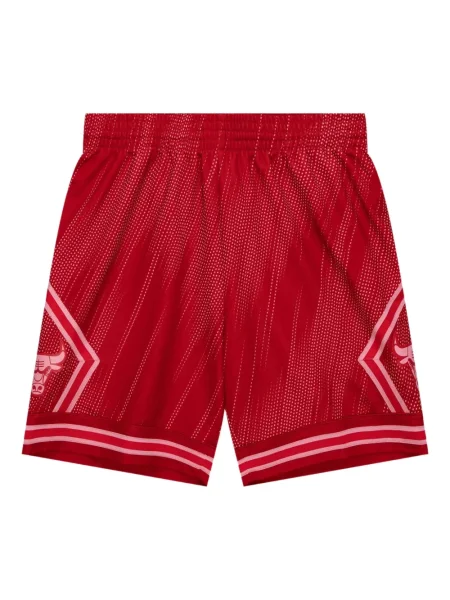 Pantaloni scurți Mitchell & Ness de culoare solidă roșu