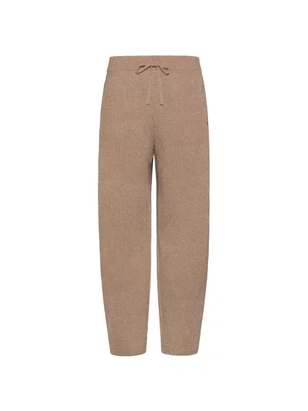 Spodnie Deha Spodnie Lurex Carrot-Fit brązowe