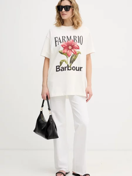 Barbour футболка x Farm Rio