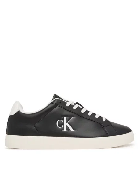 Calvin Klein Sneakersy 3 Cupsole Derby Pu Smo czarny