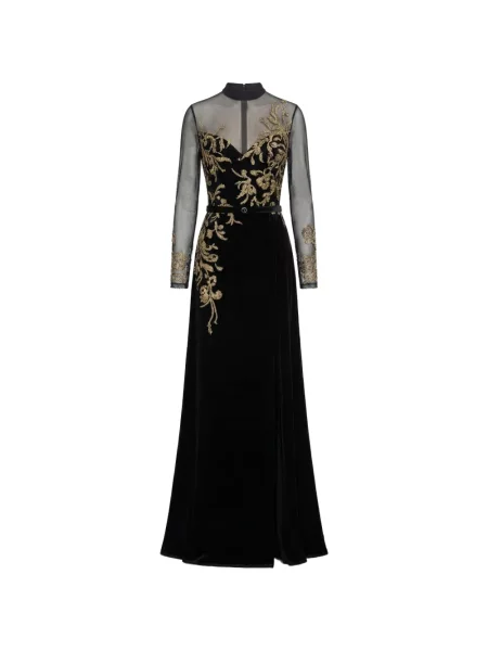 Rochie maxi Saiid Kobeisy de costum negru